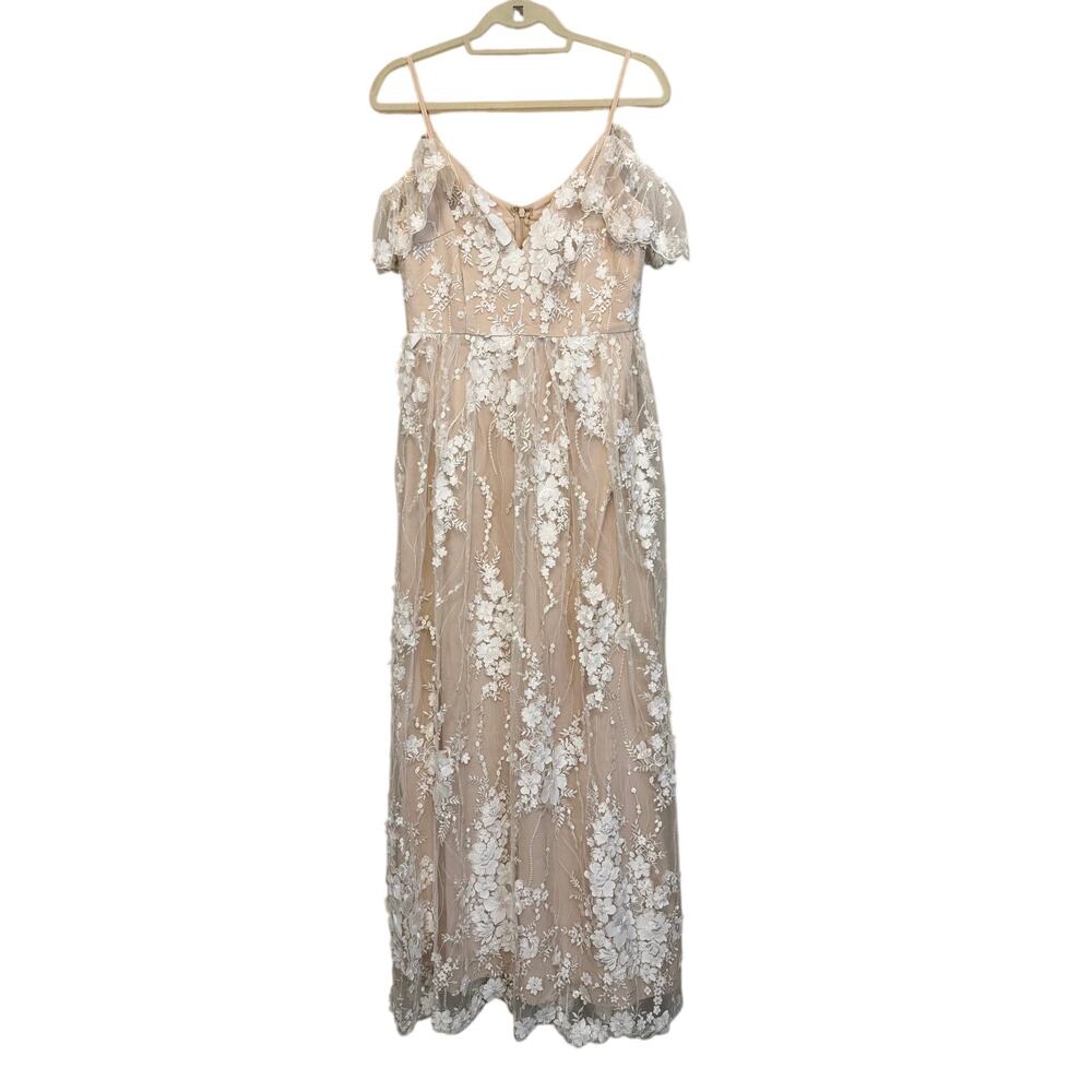 Piccola Bella Southampton Gown S/M White Whimsy Lace Wedding Bridal Bridesmaids - Picture 2 of 11